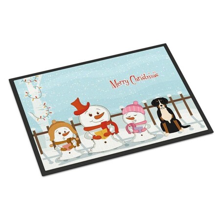 Carolines Treasures Merry Christmas Carolers Greater Swiss Mountain Dog Indoor or Outdoor Mat, 24 x 0.25 x 36 in. BB2368JMAT